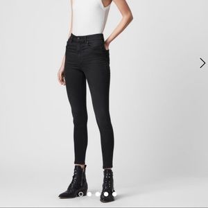 All Saints high rise skinny jeans